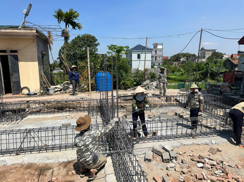 Cách tính diện tích móng trong xây nhà trọn gói