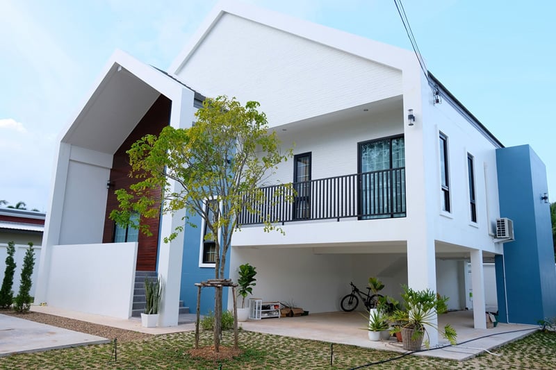 Mẫu thiết kế nhà phố phong cách Bắc Âu (Scandinavian) tối ưu ánh sáng tự nhiên, tạo cảm giác thoáng đãng và ấm cúng.