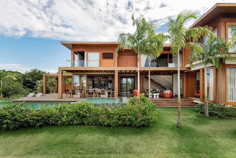 Mẫu thiết kế kiến trúc phong cách Tropical: Thoáng đãng, gần gũi với thiên nhiên, tận dụng gió và ánh sáng.