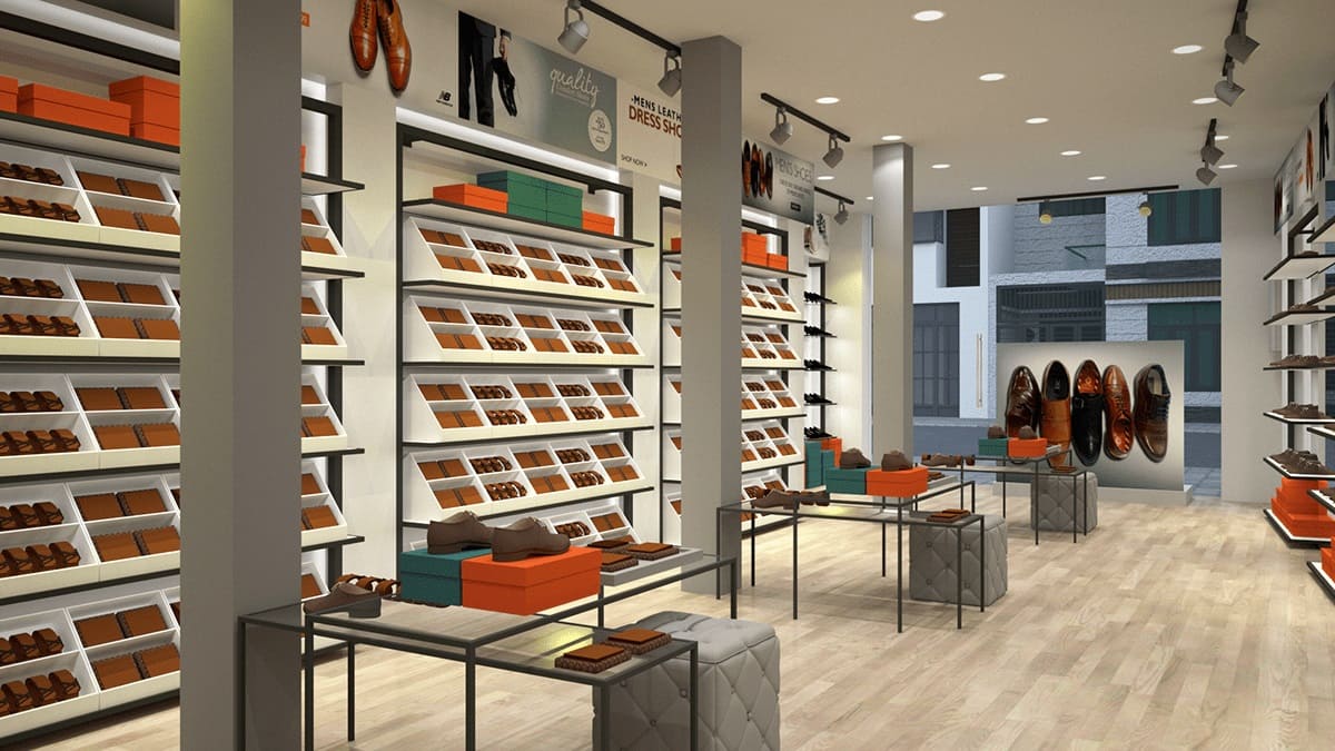 Thiết kế nội thất cửa hàng chú trọng trải nghiệm mua sắm, giúp khách hàng ấn tượng ngay từ bước chân đầu tiên.