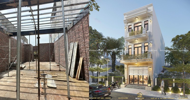 Triển khai thi công phần thô và hoàn thiện cho nhà ở