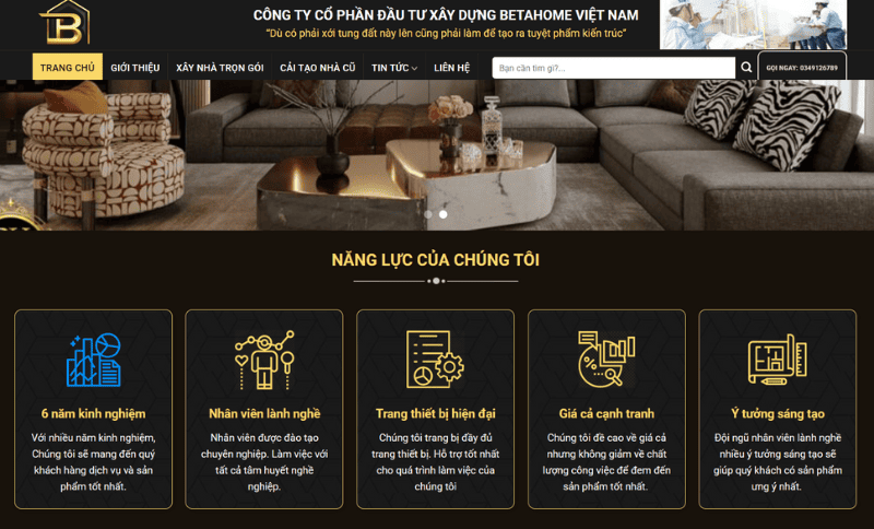 Beta Home - đơn vị xây nhà trọn gói uy tín tại Hà Nội